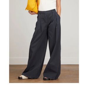 Nili Lotan | Cotton Dillon Pant — Navy